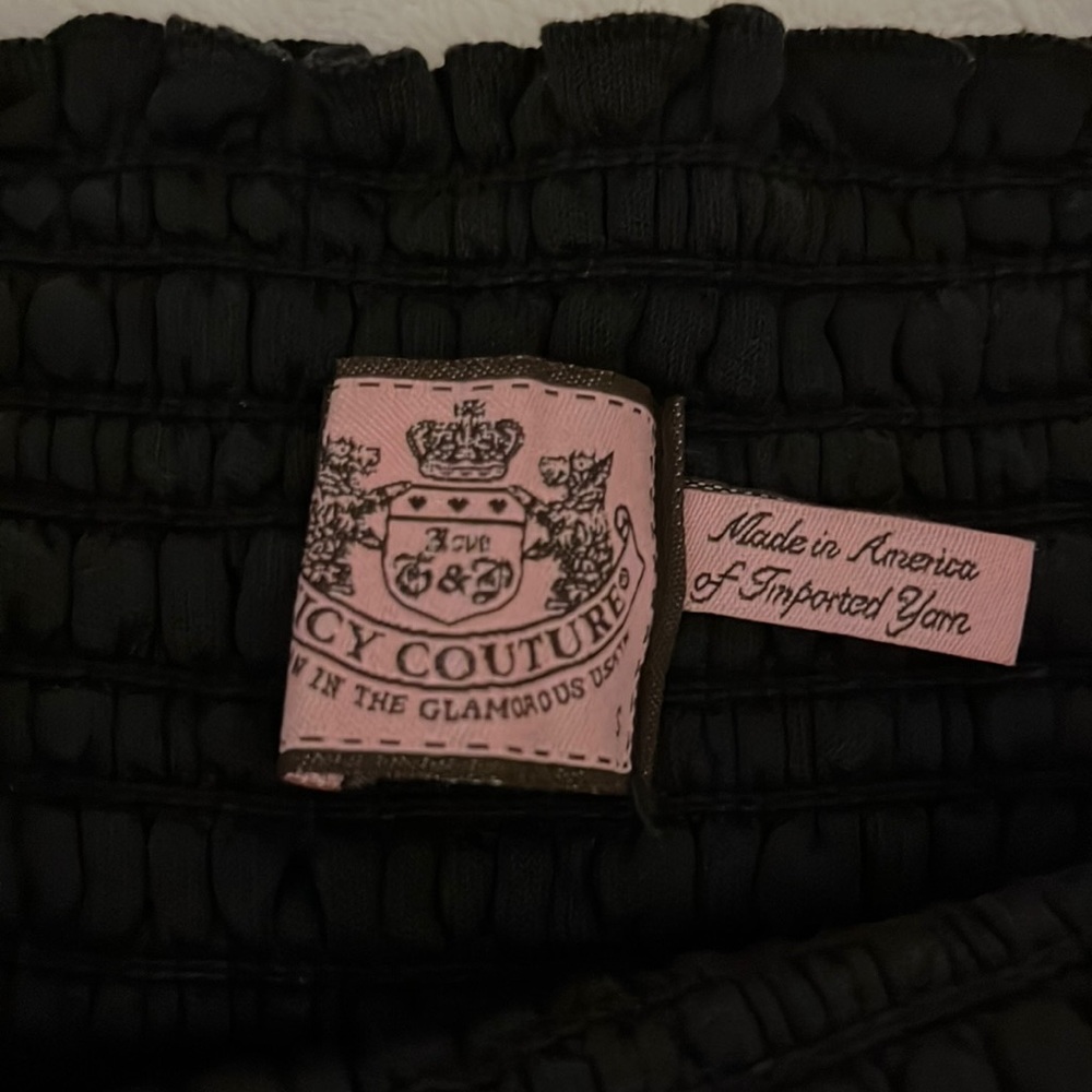 Black terry cloth” juicy “smocked dress